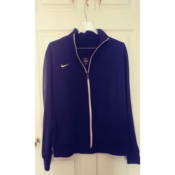 Nike Dark Blue Zipper Knit Jacket - Picture 6 of 7